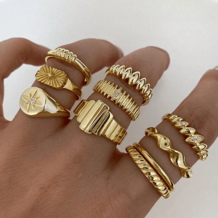 Nwot 10pcs Joint Stackable Rings